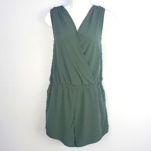 Zella Getaway Blouson Romper In Grey 